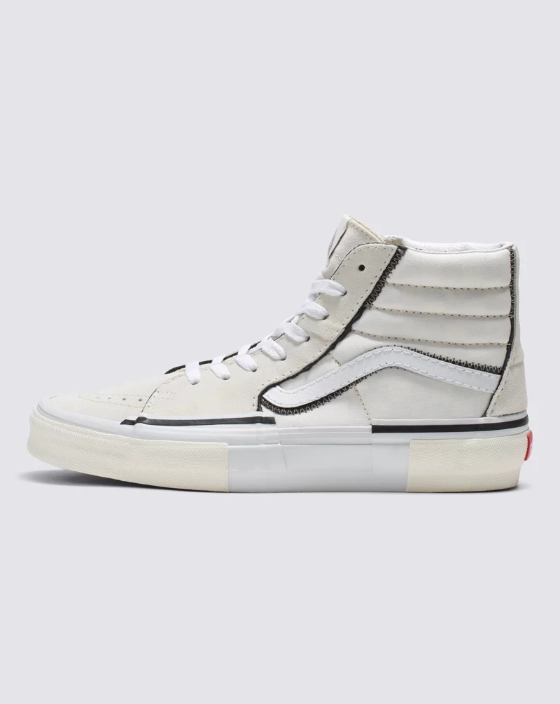 Vans Sk8 Hi Reconstruct Shoes Unisex Marshmallow White VN0005UKQJM