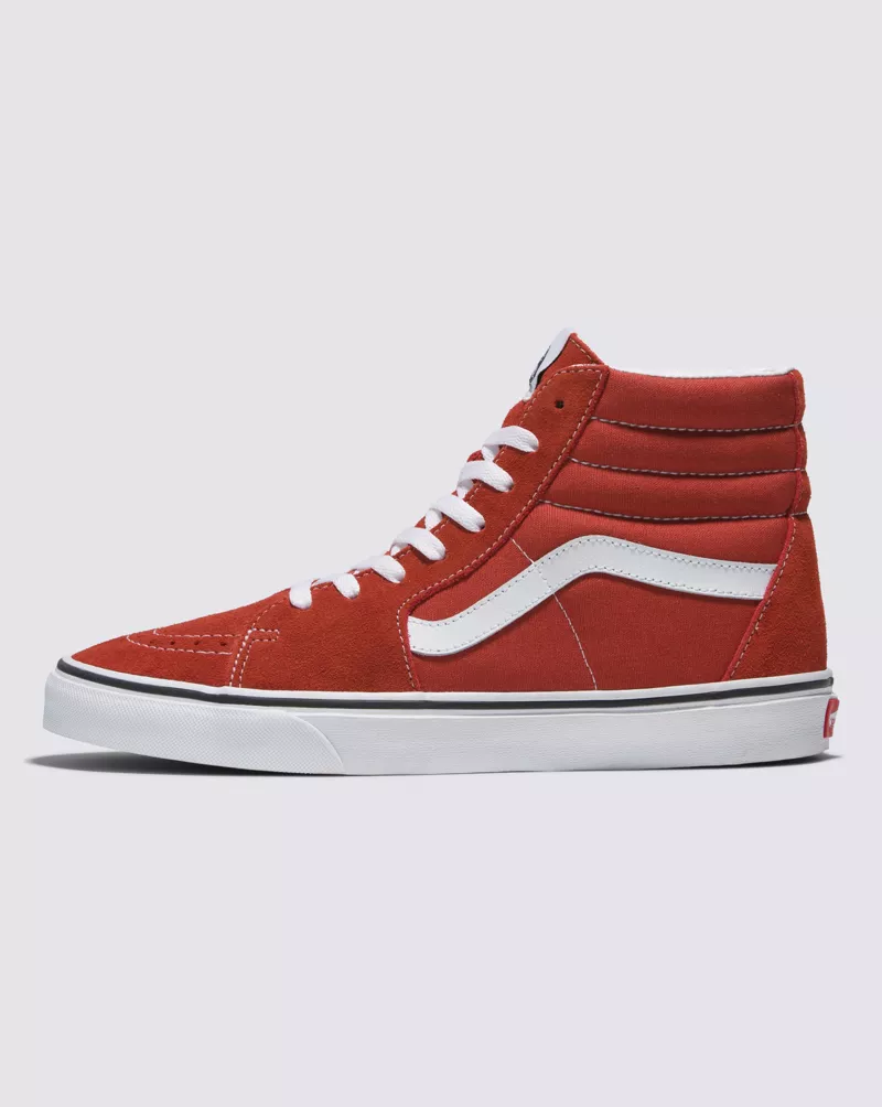 Vans Sk8 Hi Shoes Unisex Red White VN0007NS49X