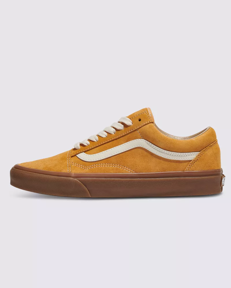 Vans Old Skool Pig Suede Shoes Unisex Yellow Gum VN0007NT5QJ