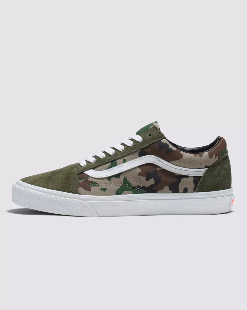 Vans Old Skool Shoes Unisex Green Camo VN0007NTY33