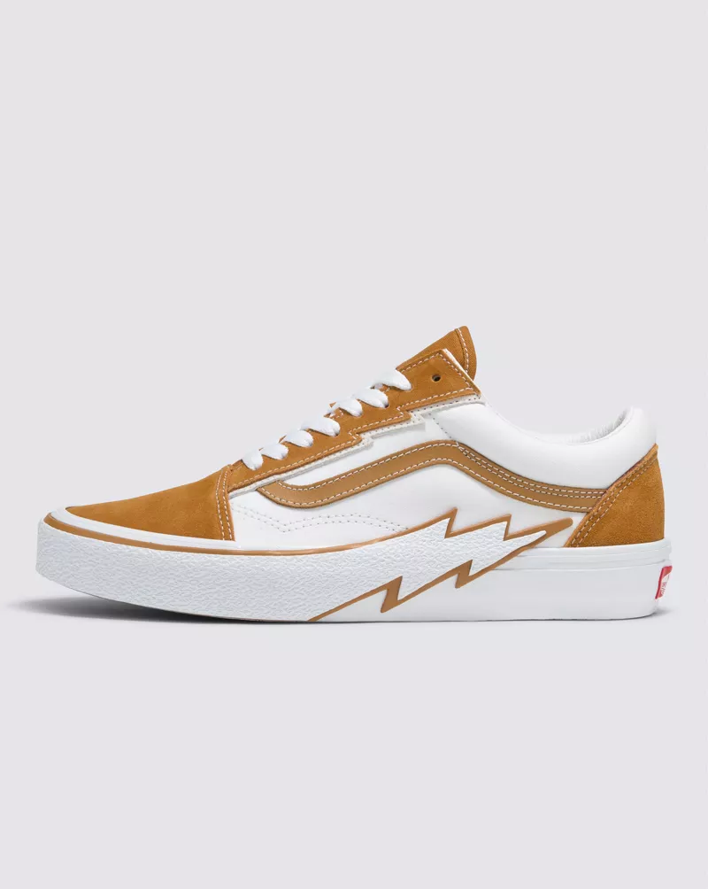 Vans Old Skool Bolt Shoes Unisex Brown White VN0009Q5KFR