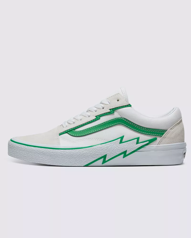 Vans Old Skool Bolt Shoes Unisex White Green VN0009Q5WGR