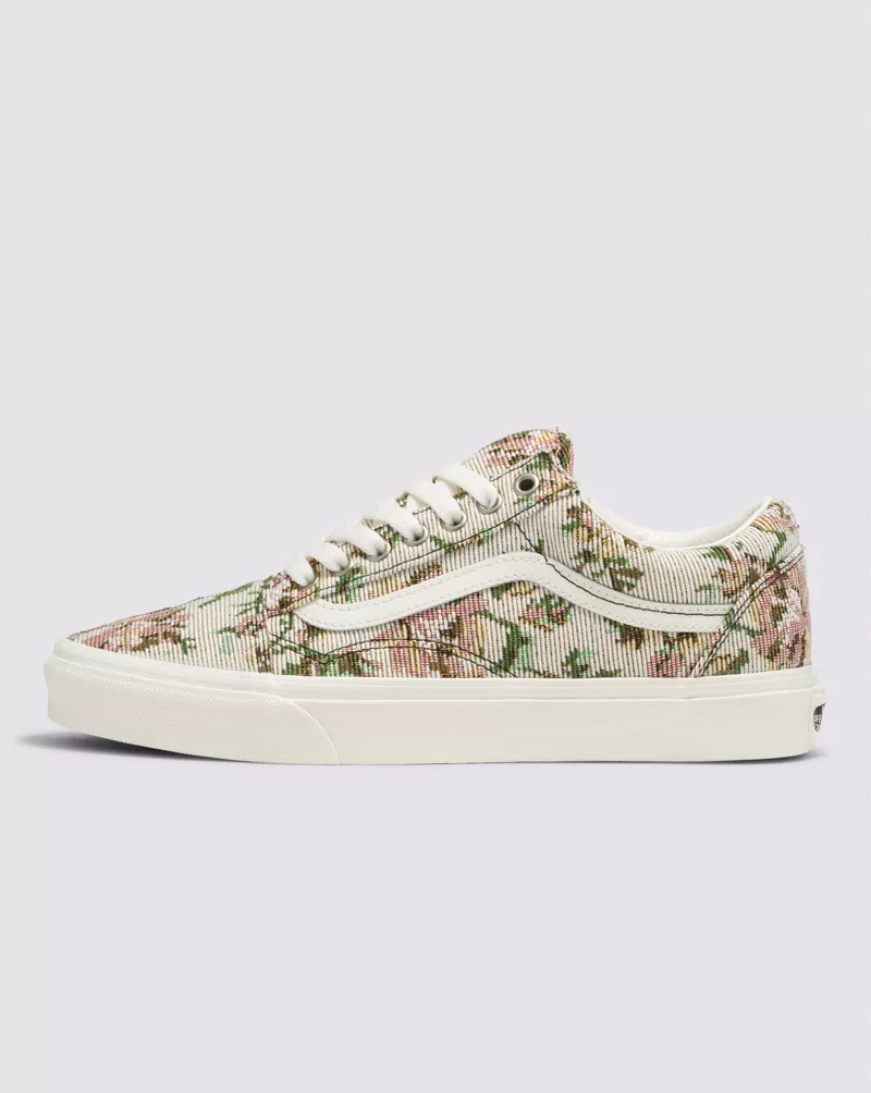 Vans Old Skool Tapestry Floral Shoes Unisex Marschmallow Beige VN000CP5CC