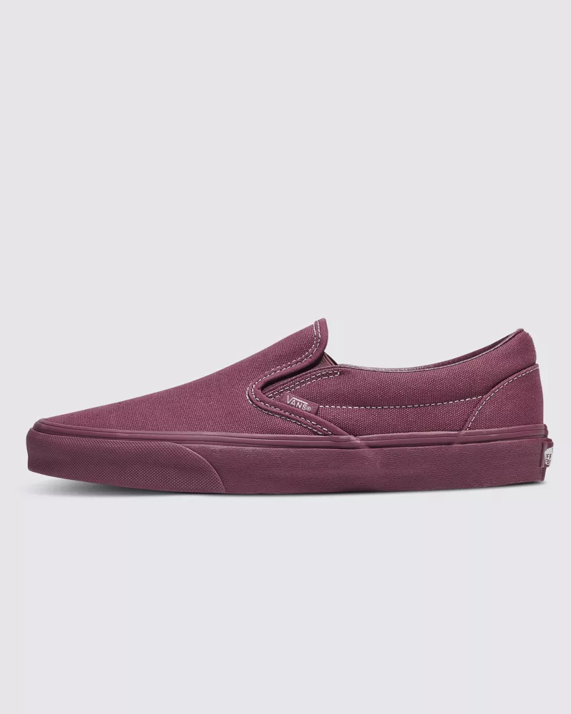 Vans Classic Slip On Pastel Mono Shoes Unisex Burgundy VN000CT5CHI