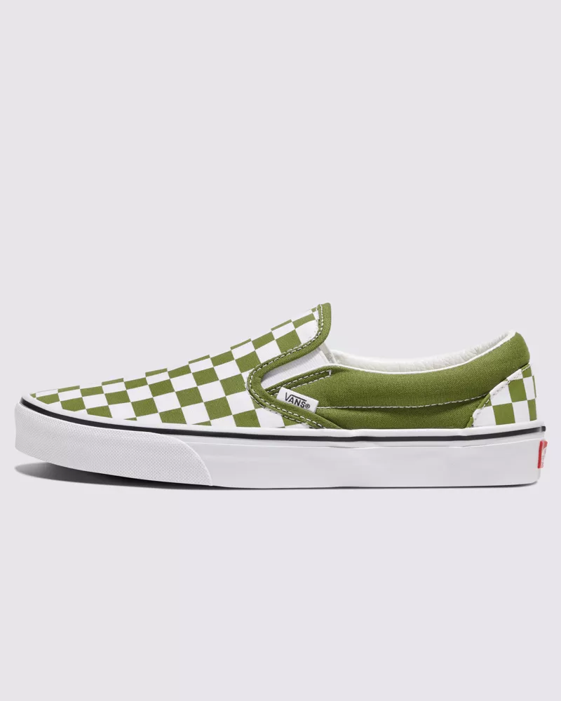 Vans Classic Slip On Checkerboard Shoes Presto Unisex Green VN000D03CIB