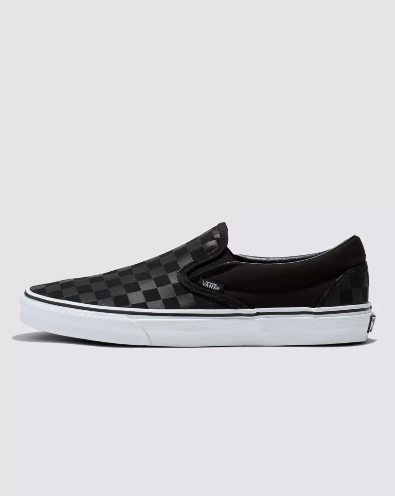 Vans Classic Slip On Checkerboard Shoes Unisex Black VN000EYE276