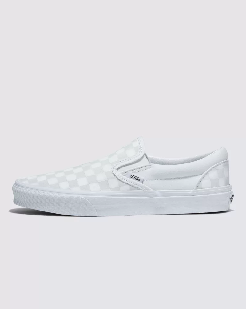 Vans Classic Slip On Checkerboard Shoes Unisex White VN000EYEX1L