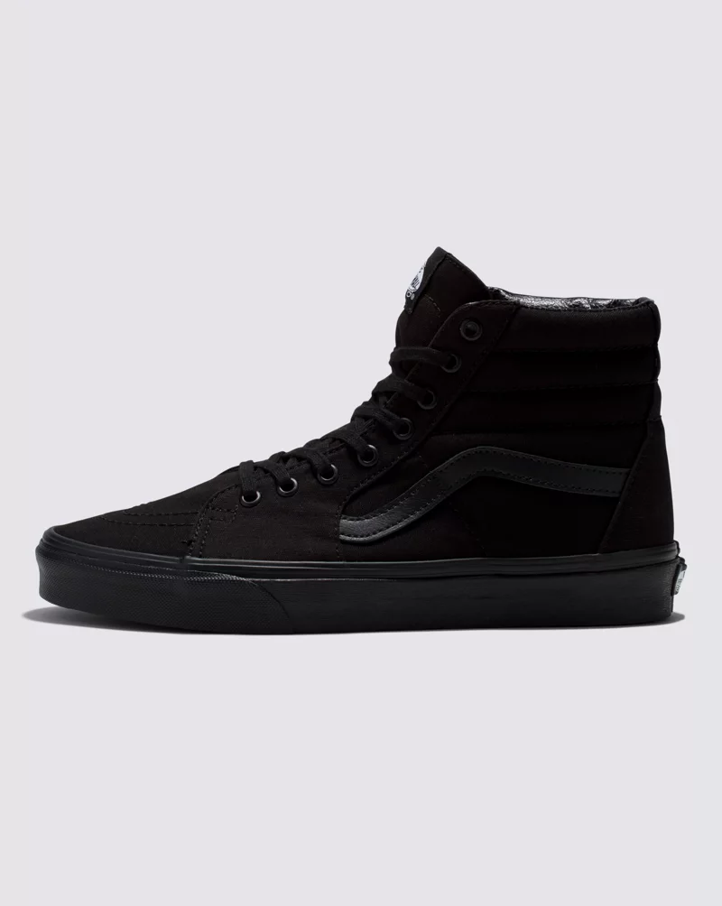 Vans Sk8 Hi Canvas Shoes Unisex Black VN000TS9BJ4