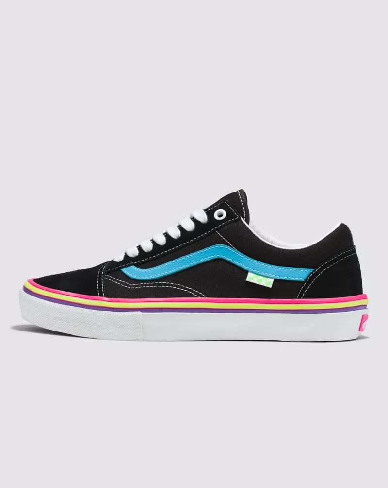 Vans Skate Old Skool Shoes Unisex Neon Rave Black VN0A5FCB236