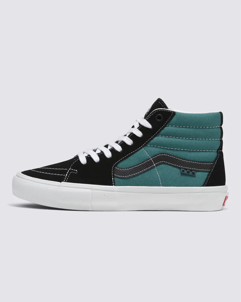 Vans Skate Sk8 Hi Safari Shoes Unisex Black Green VN0A5FCC2QX