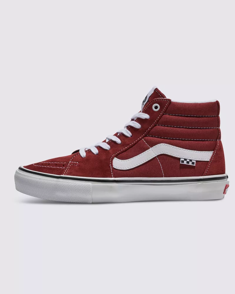 Vans Skate Sk8 Hi Shoes Unisex Burgundy VN0A5FCC7BF