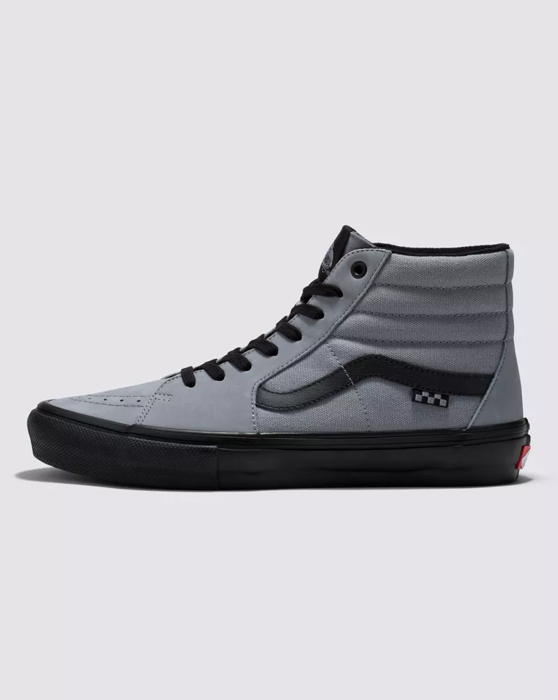 Vans Skate Sk8 Hi Nubuck Shoes Unisex Grey Black VN0A5FCCG0E