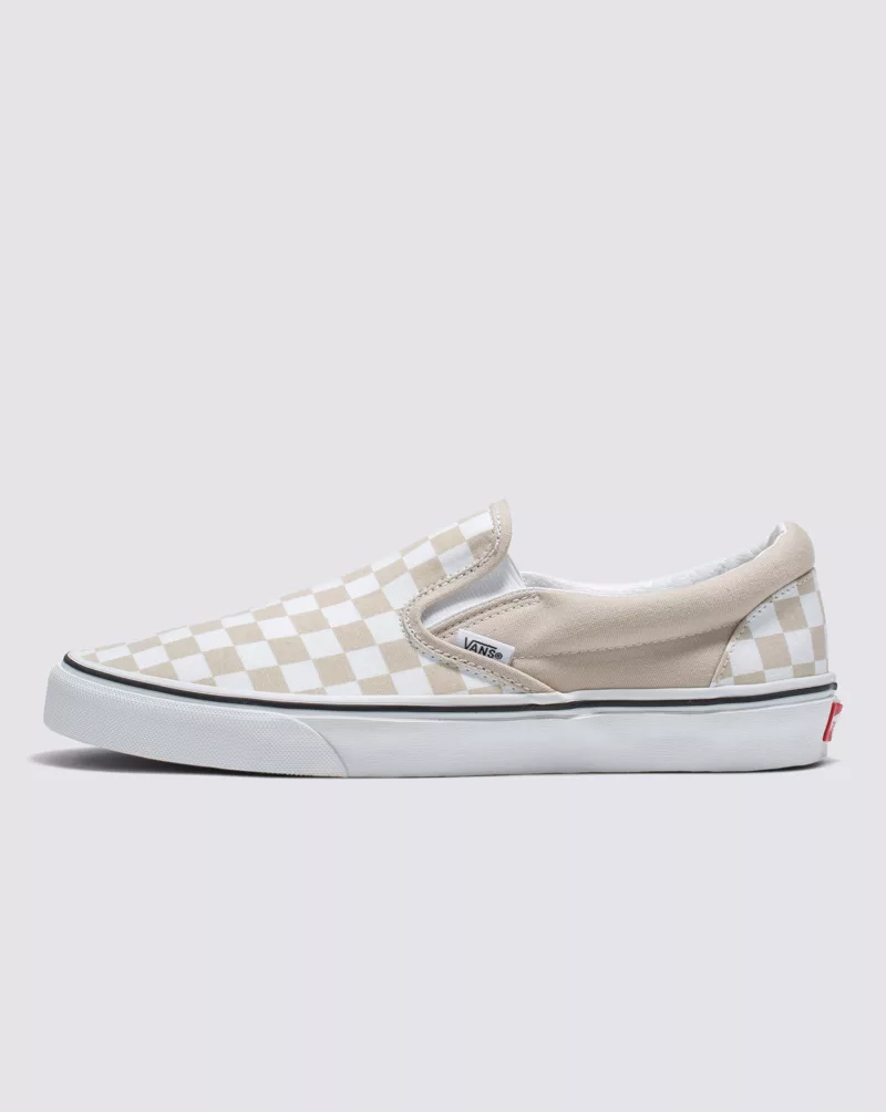 Vans Classic Slip On Checkerboard Shoes Unisex Khaki VN0A7Q5DBLL