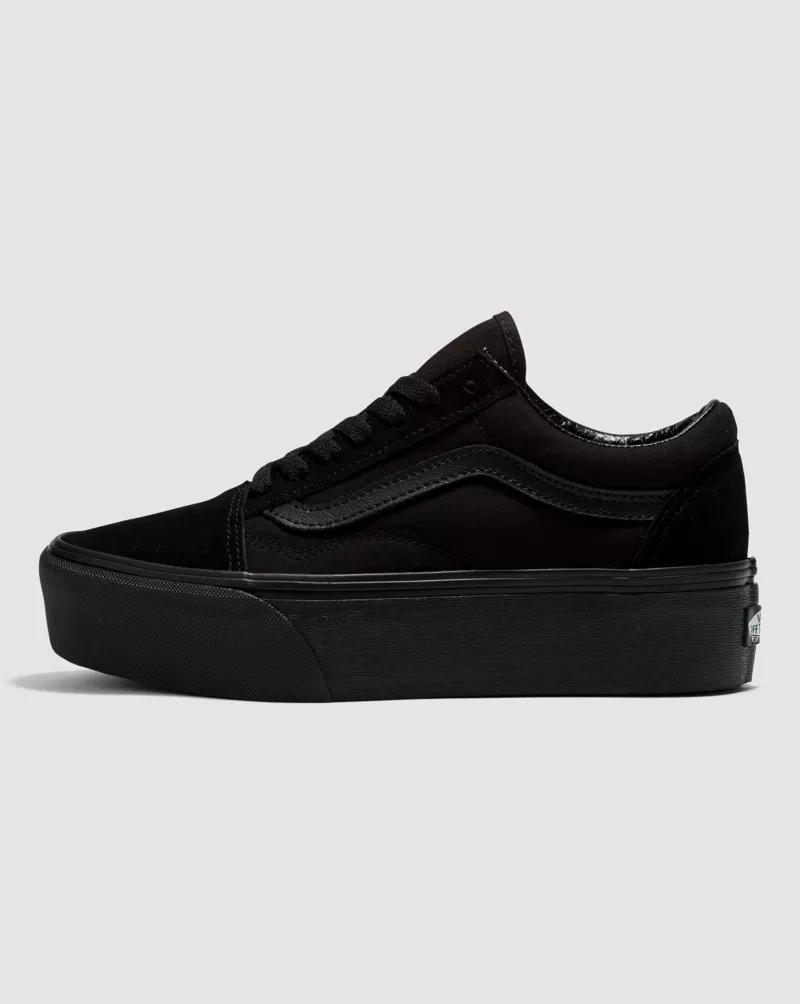 Vans Old Skool Stackform Shoes Women Black VN0A7Q5MBKA