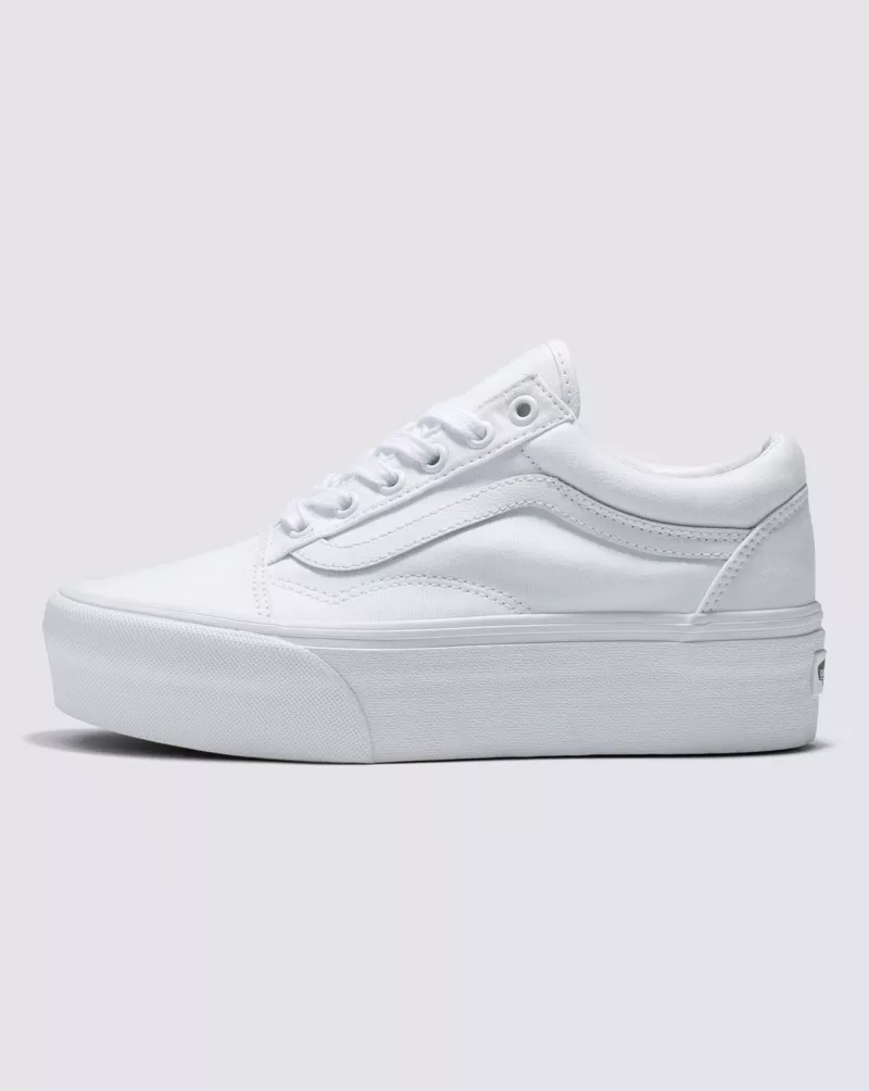 Vans Old Skool Stackform Shoes Women White VN0A7Q5MW00